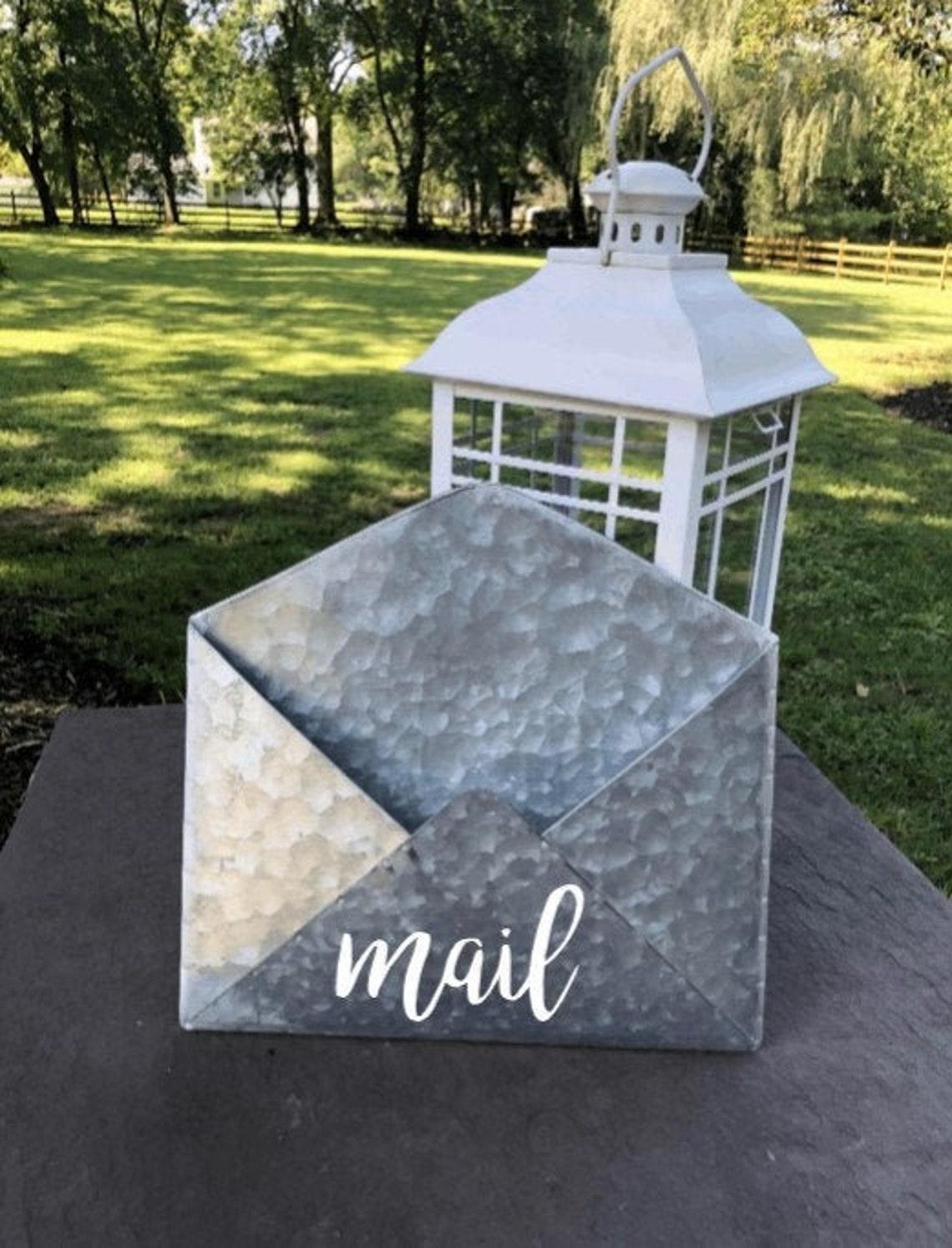 Wall mount envelope mailbox for paper organization. Shop now Etsy