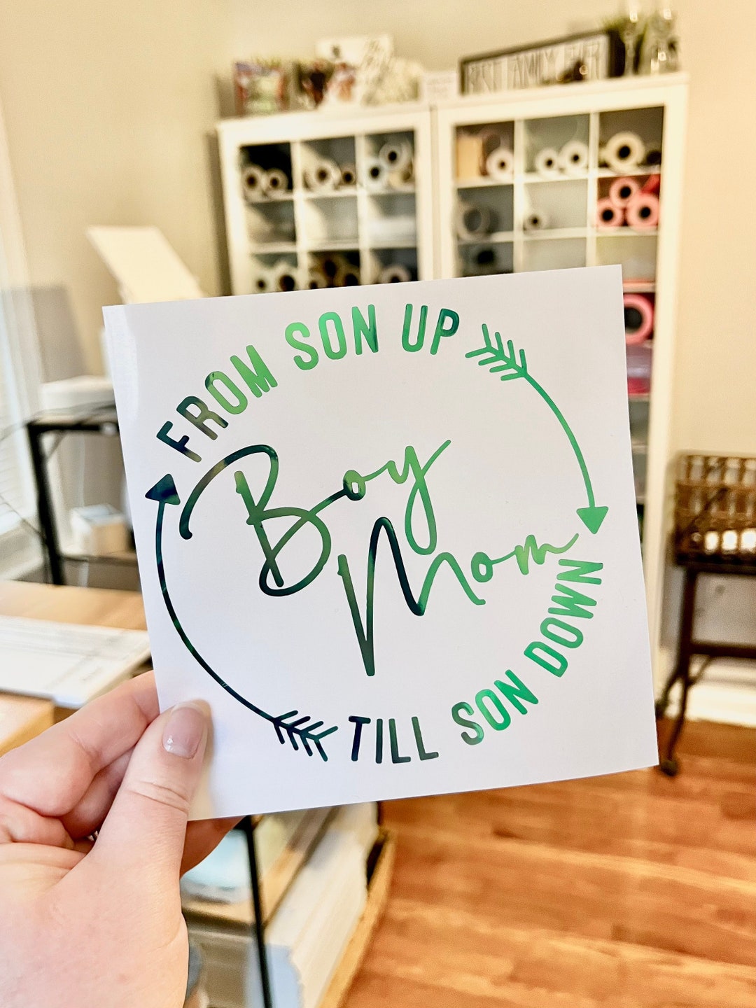 Boy Mom Sticker, Boy Mom Decal, Baby Boy Car Window Decal, Boy Mom Tumbler Sticker, Boy Mom