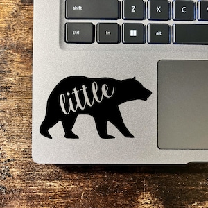 little bear sticker, little bear decal, little bear car window decal, little bear tumbler sticker, permanent vinyl sticker