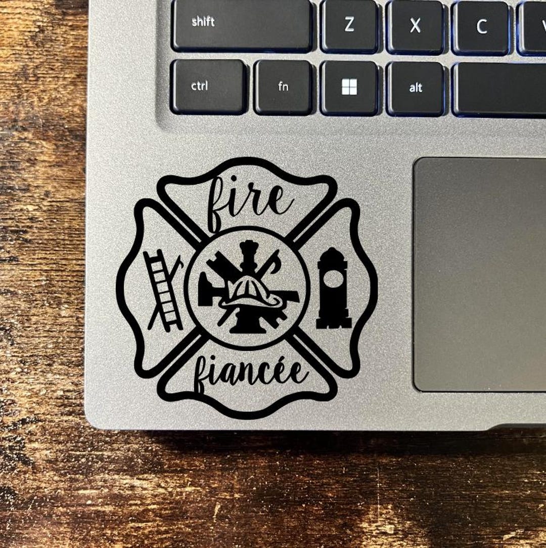 Fire Fiancée Sticker, Fire Fiancée Decal, Firefighter Window Decal,fire ...