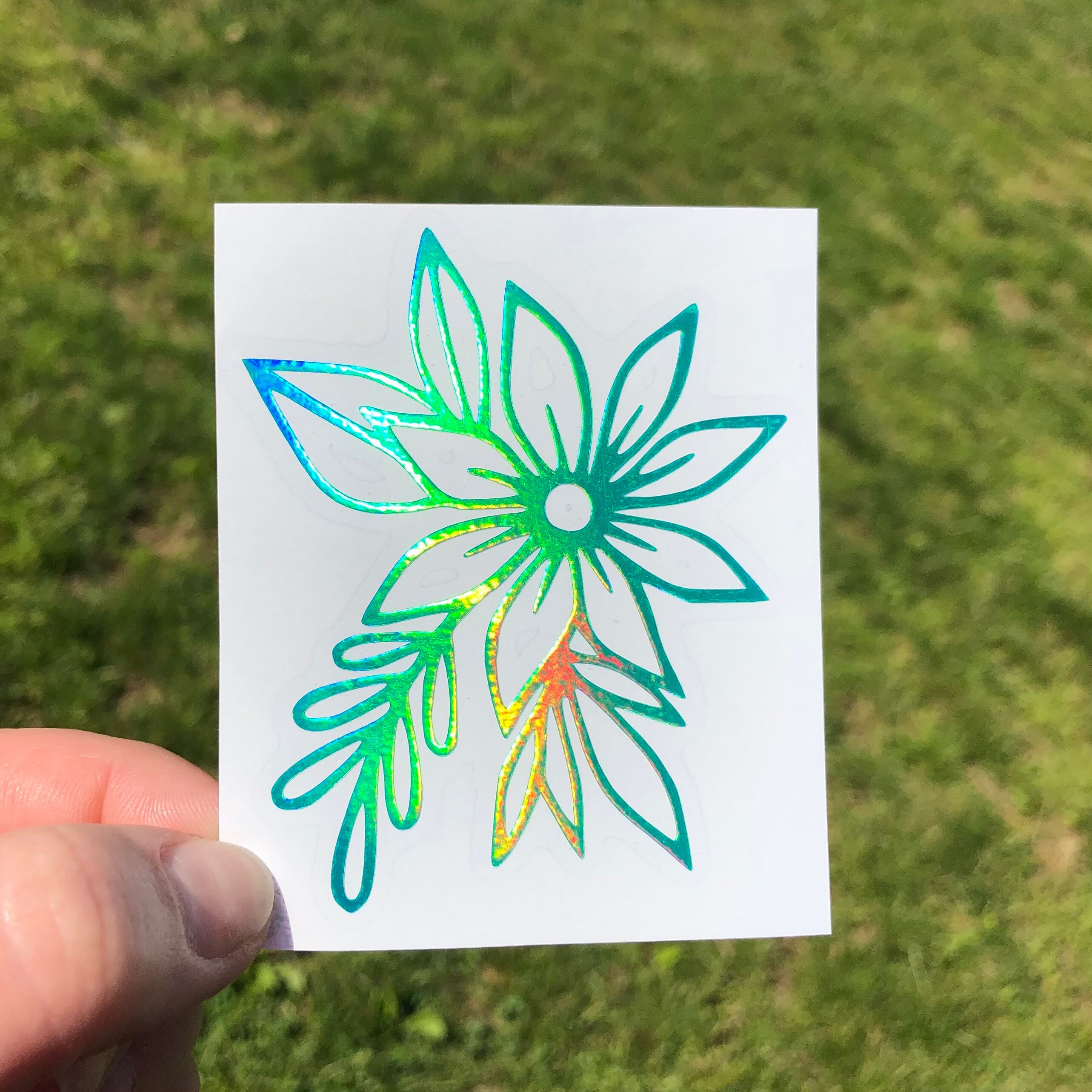 Wildflower Car Decal Wildflower Water Bottle Decal Vinyl Etsy