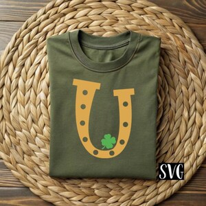 Herradura de la suerte SVG, archivo del Día de San Patricio, descarga digital SVG