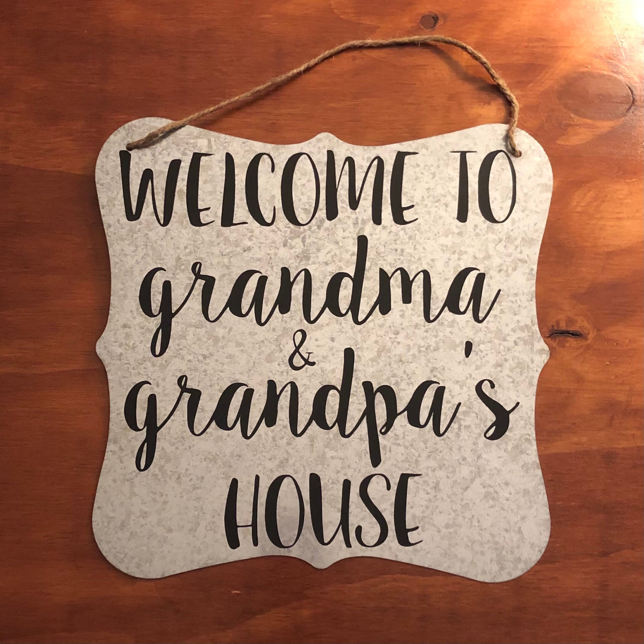 to grandma and grandpa's house large metal Etsy