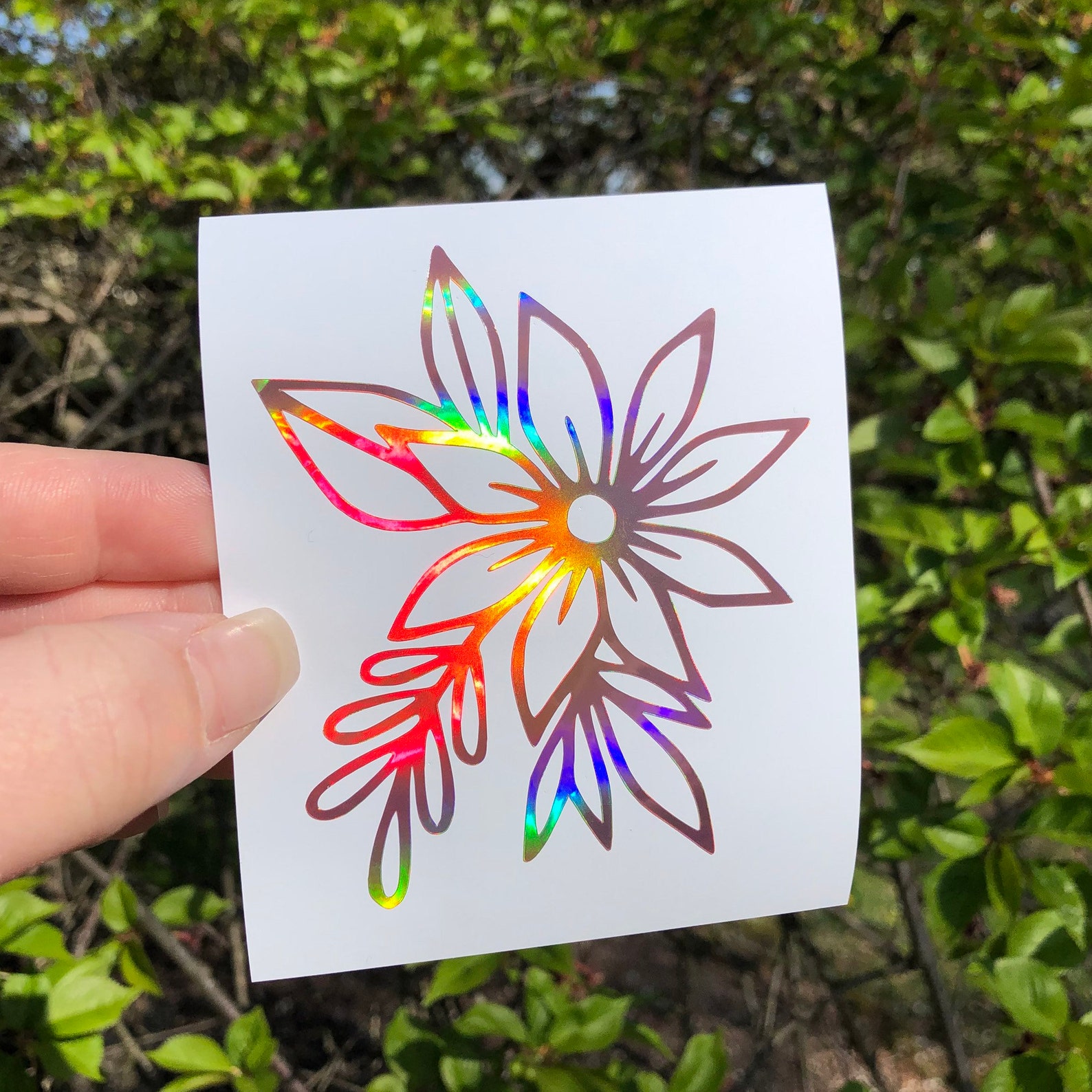 Wildflower Car Decal Wildflower Water Bottle Decal Vinyl Etsy