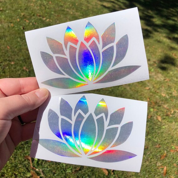 Lotus Car Decal Lotus Water Bottle Decal Vinyl Decal Etsy