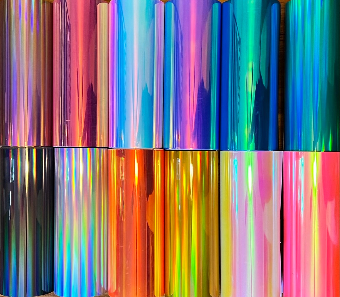 Holographic Permanent Adhesive Vinyl for Craft Cutting Machine, Cricut