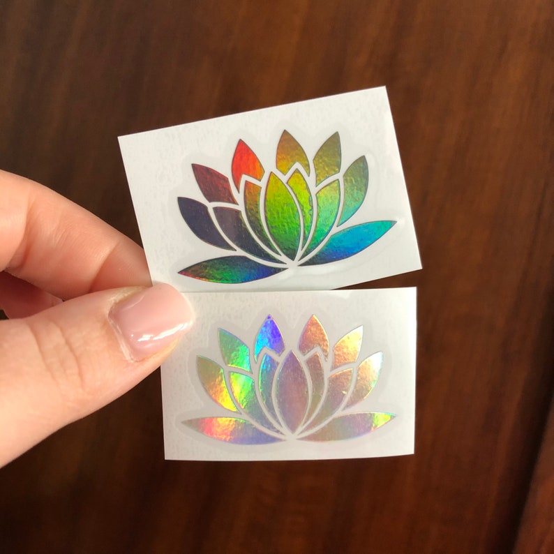 Lotus Sticker Lotus Decal Floral Car Window Decal Lotus Etsy
