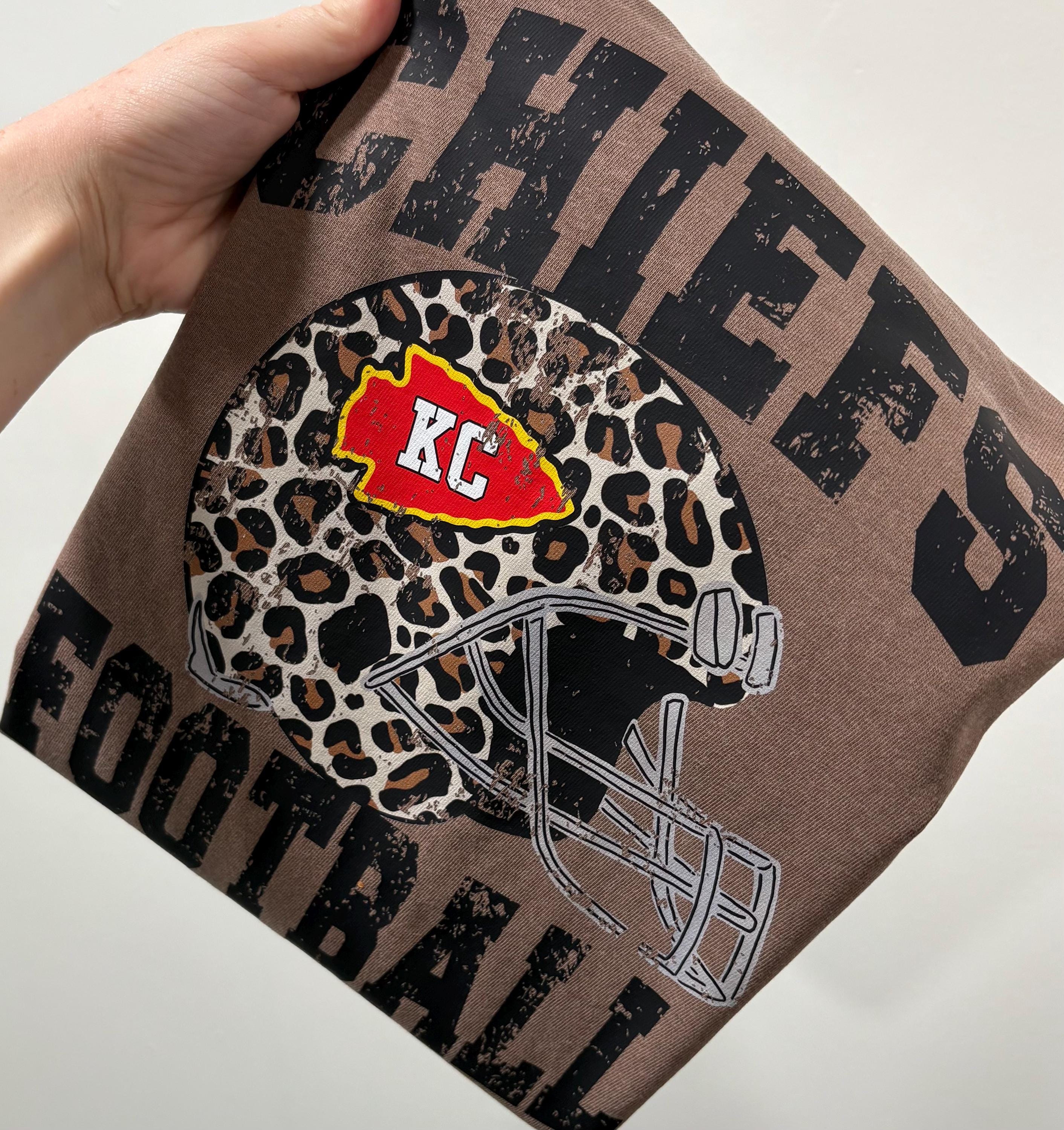 Football Shirts Cheetah Print Chiefs Shirt Animal Print Kansas