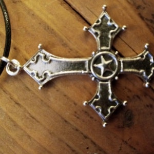 Inverted Cross Necklace, Upsidedown Cross Necklace, Satanic Necklace - Etsy