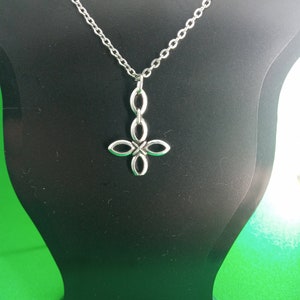 Pretty Inverted Cross Necklace, Small Upsidedown Cross Necklace