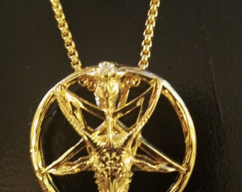 Gold Baphomet Necklace