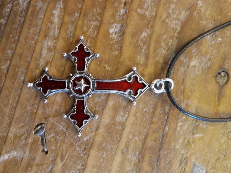 Inverted Cross Necklace Upsidedown Cross Necklace Satanic - Etsy