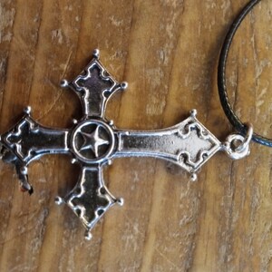 Inverted Cross Necklace, Upsidedown Cross Necklace, Satanic Necklace - Etsy