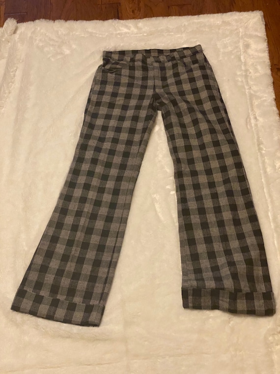Vintage 70s plaid pants