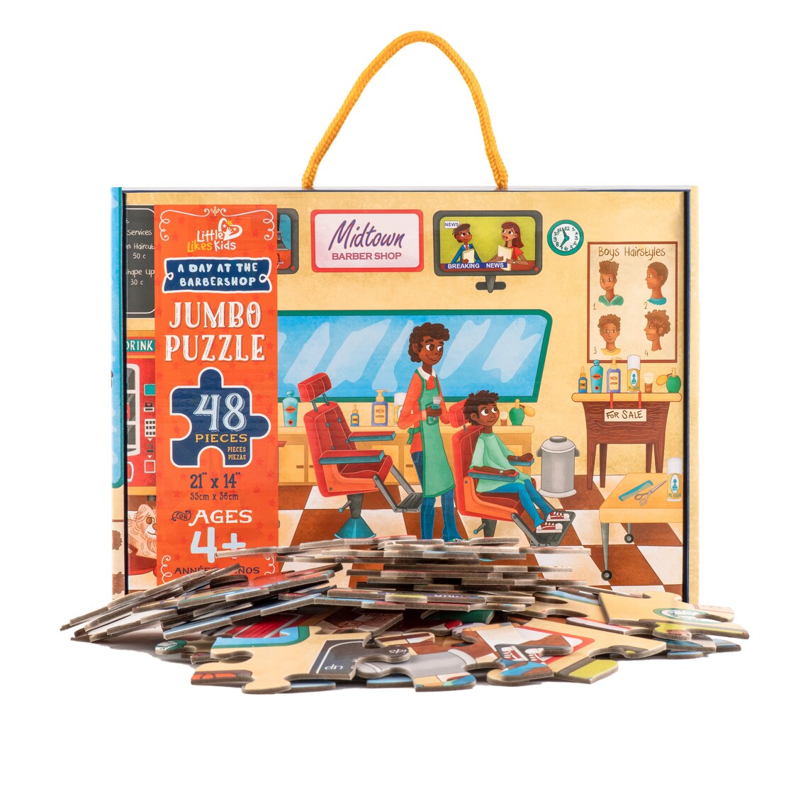 Kids Puzzle 48 Piece Beginner Jigsaw Floor Puzzle Etsy