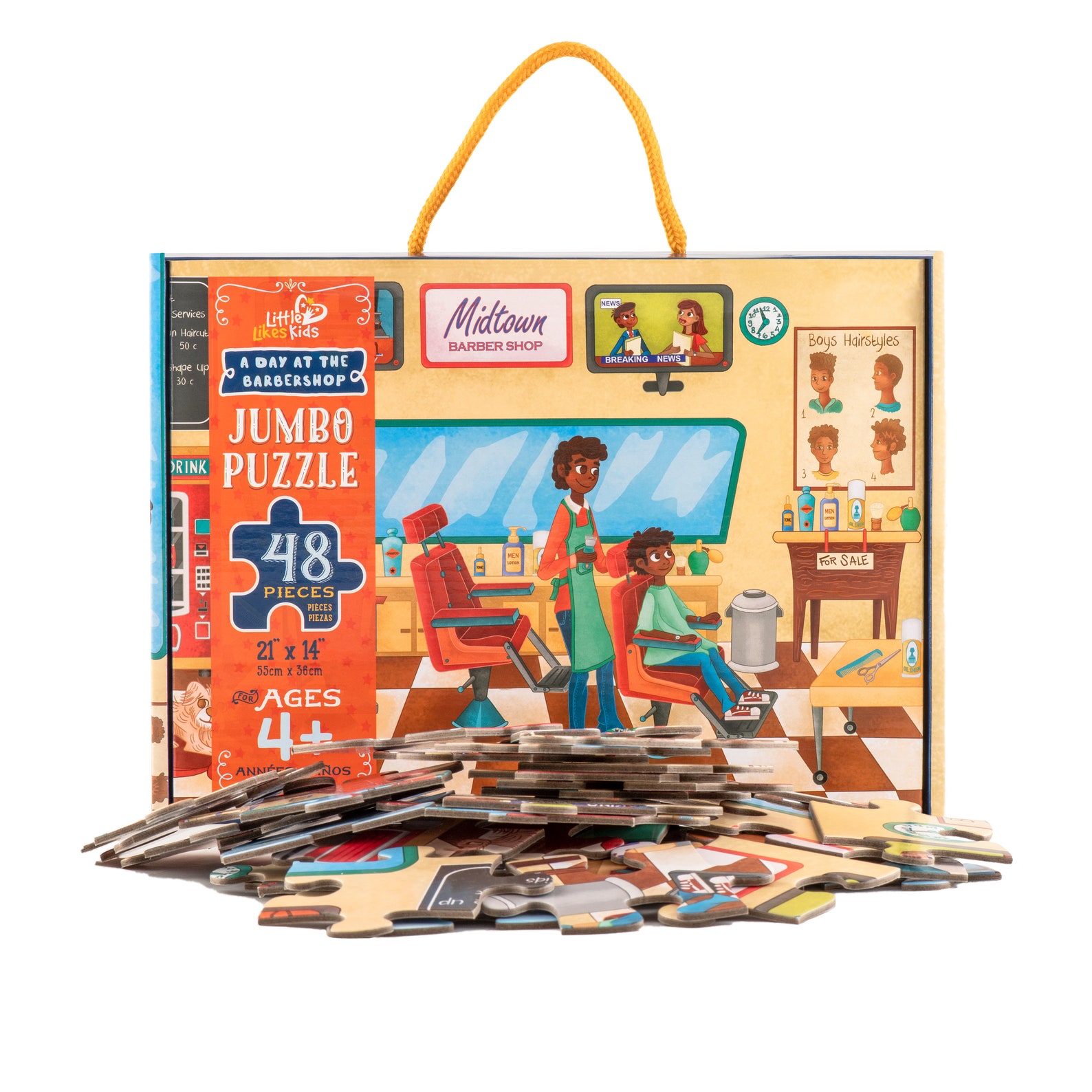 Kids Puzzle 48 Piece Beginner Jigsaw Floor Puzzle Etsy