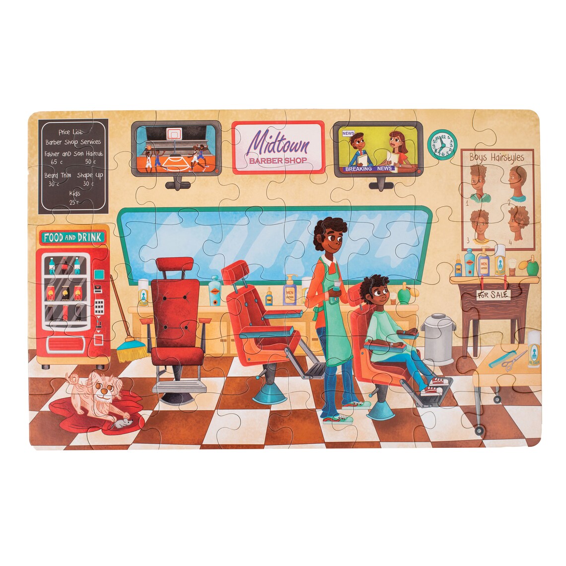 Kids Puzzle 48 Piece Beginner Jigsaw Floor Puzzle Etsy