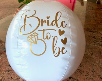 Bride to Be Beach Ball, Bachelorette Party Decoration