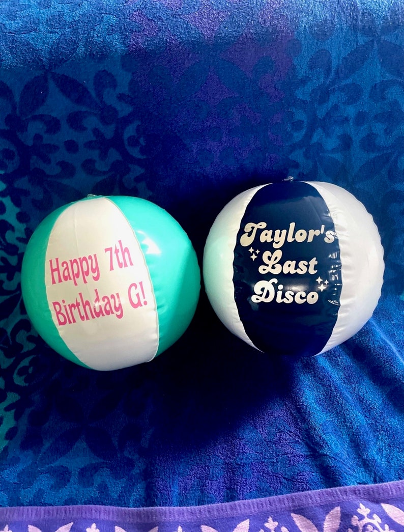 Custom Beach Balls Personalized Beach Balls Different Etsy