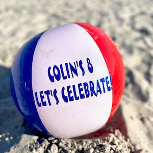 Grands ballons de plage personnalisés de 17 po.