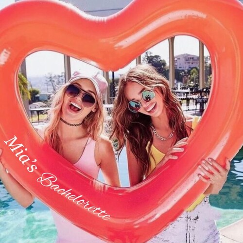 Customized or Personalized Heart Pool Float Engagement Ring Etsy