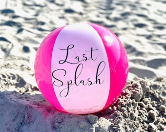 Custom 17" Beach Ball, Personalized Bachelorette Party Favor
