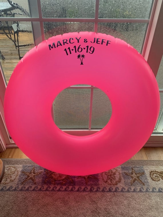 Custom float Personalized Pool float Wedding Birthday Etsy