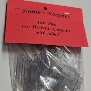 100 Thread Keepers - Acrylic Keepers only - Annie&#39;s Keepers