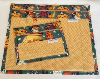 Treats and Sweets Halloween  - Cross Stitch Project Bag - Available in Large - Mini
