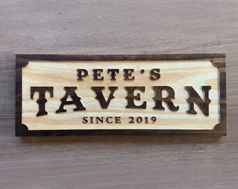 Custom Tavern Sign Etsy