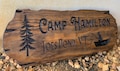 Outdoor Wood Sign Gift, Wooden Carved Cabin Sign, Custom Wood Sign, Custom Camp Sign, Mountain Home, Personalized Rustic Home Sign