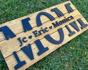 Personalized Mothers Day Wood Sign - Custom Mothers Day Gift - Mothers Day Pallet Sign - Mama and Nana Gift - Home Wall Décor- Mom Present