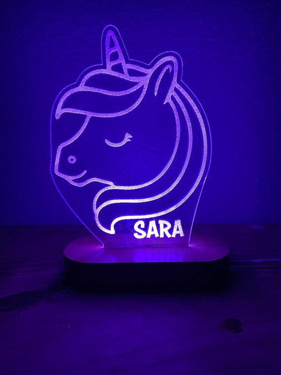Personalised unicorn 2024 night light