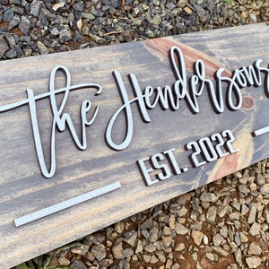 Custom Wood Sign - Personalized Family Name Sign - Last Name Pallet Sign - Wedding Gift - Home Wall Decor-| Anniversary Gift