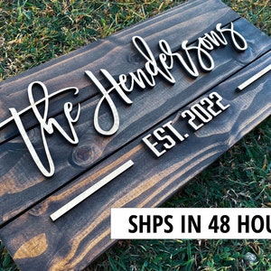 Custom  Pallet Wood Sign - Personalized Family Name Sign - Last Name Pallet Sign - Wedding Gift - Home Wall Decor-| Anniversary Gift