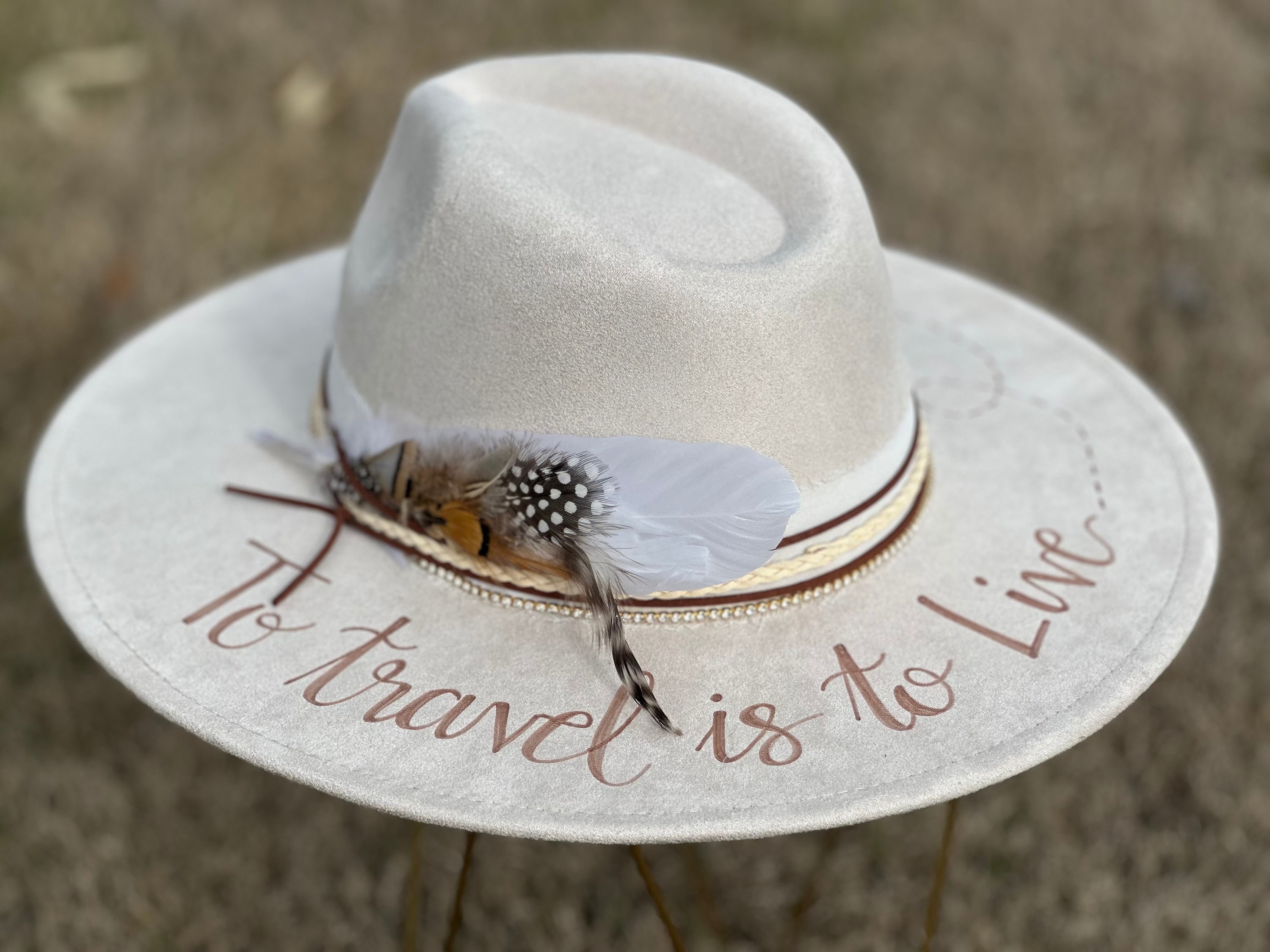Cream Felt Cowgirl Hat - Etsy display picture 2