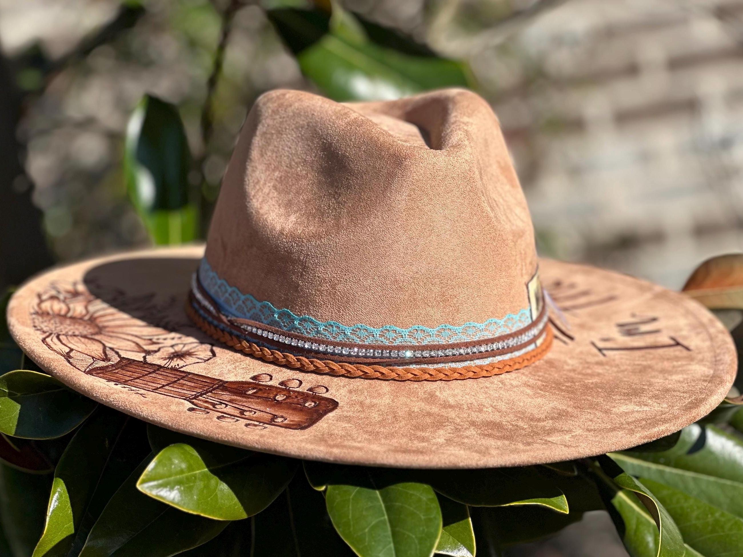 Morgan Wallen Custom Cowboy Hat, Personalized Feather Colors  display picture 3