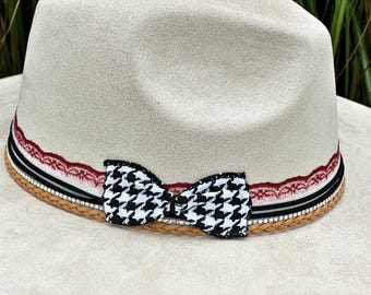Alabama Roll Tide Cowgirl Hat - Custom Hand-burned College  display picture 3