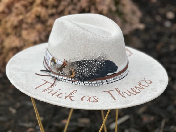 Lainey Wilson - Thick as Thieves - Custom Hand Burned Wide  display picture 3