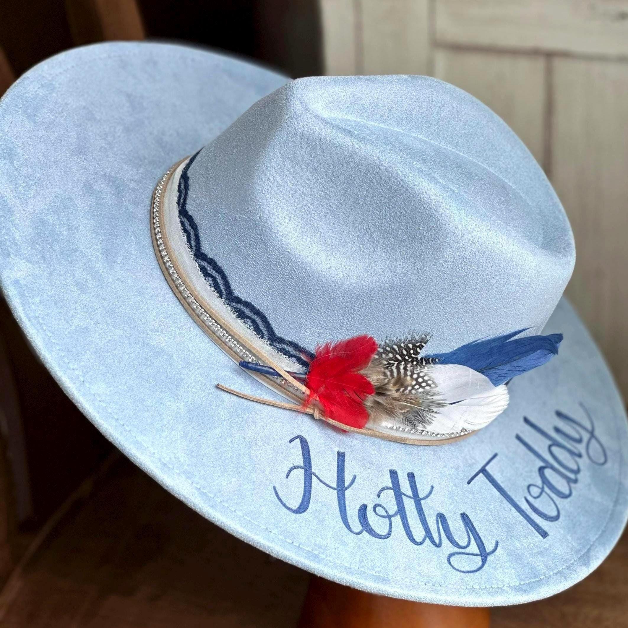 Custom painted felt hat. ? Repeat customer looking for another hand-painted felt hat main image 2