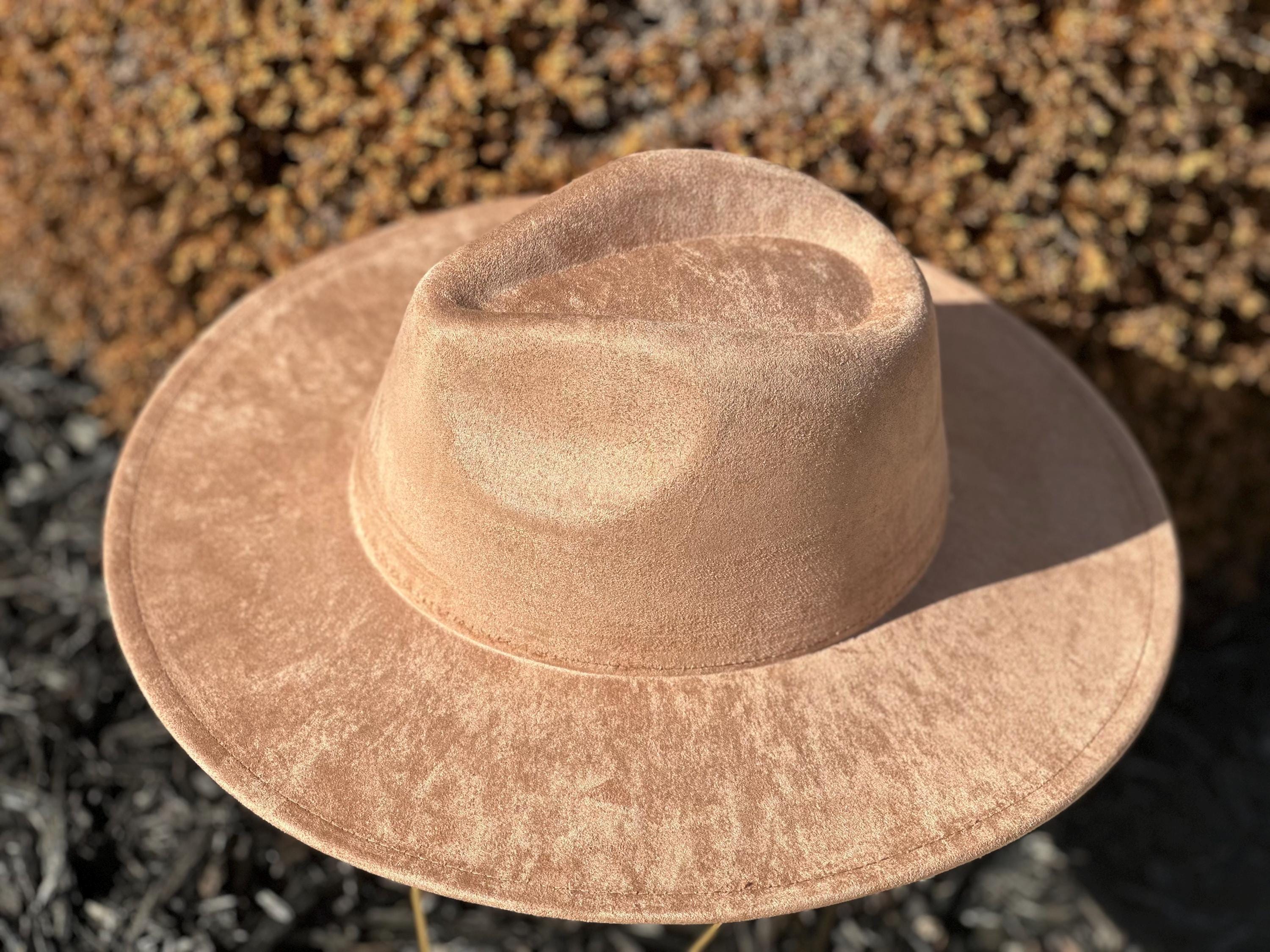 Custom Vegan Suede Fedora Hat: Personalized Engraved Name - Etsy display picture 1