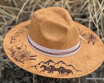 Wildflowers & Wild Horses Lainey Wilson Custom Hand Burned  display picture 1