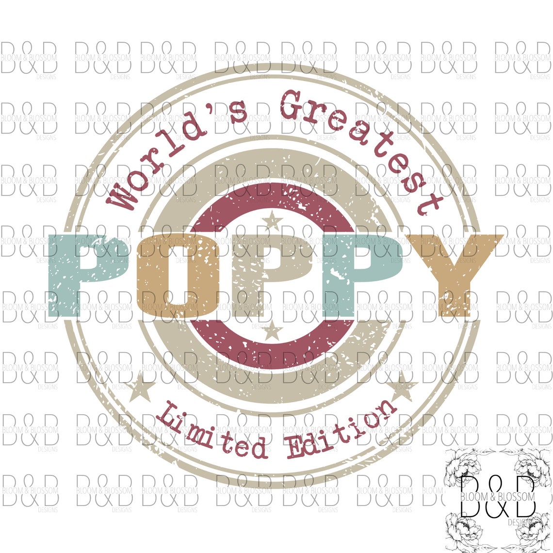 CafePress "World's Best Poppy Ever" Bumper Sticker - Vinyl Car Decal