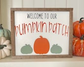 Pumpkin Patch 3D Wood Sign Farmhouse Style