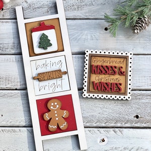 Gingerbread MINI Interchangeable Tile Inserts - Etsy