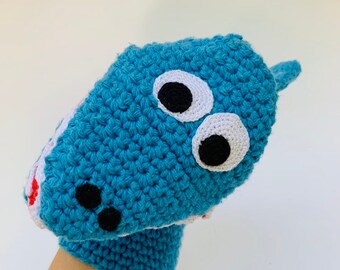 Spark the Shark Crochet Bath Mitt