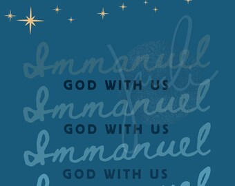 Christmas Poster 11x17- Digital Download - Immanuel
