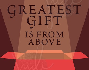 Christmas Poster 11x17 - Digital Download - The Greatest Gift