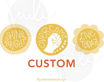 Custom - Simple Style Symbol/Emblem Design - Digital Download
