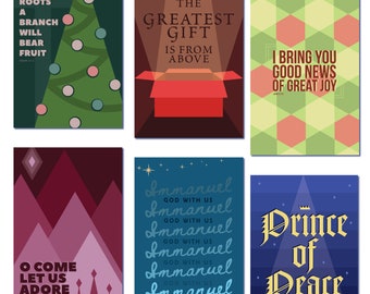 Christmas Poster Bundle - Digital Download - 6 Posters - 11x17